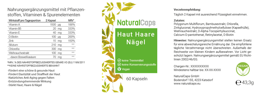 Haut Haare Nägel