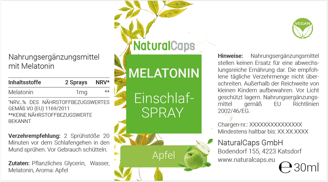 Melatonin Einschlafspray