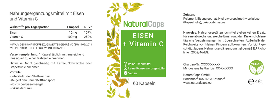 Eisen plus Vitamin C