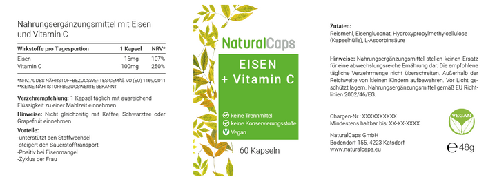 Eisen plus Vitamin C