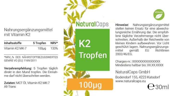 Vitamin K2 100µg