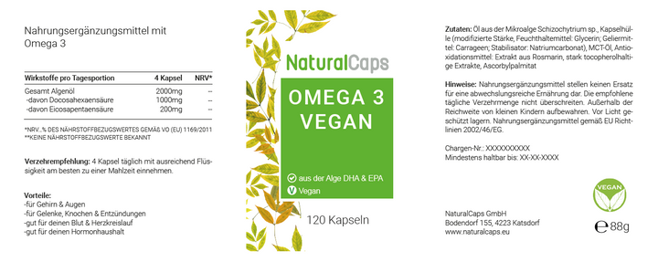 Omega 3 Vegan