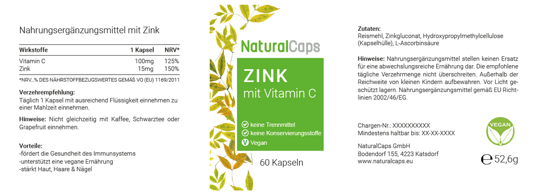 Zink plus Vitamin C
